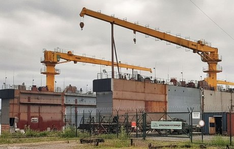 На заводе «Красная Кузница» начались швартовные испытания плавучего дока проекта 28140С. Фото пресс-службы «Си Тех»